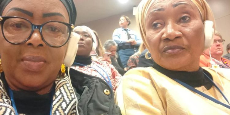 Hadja Marie Louise Sanoussy Camara parmi la délégation guinéenne à la 69ᵉ session des Nations Unies sur les droits des femmes