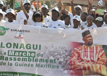 Mobilisation historique pour la marche de la paix et du rassemblement à Boké : la LONAGUI impose sa marque de soutien